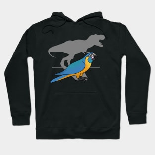 T-rex blue throated macaw Hoodie